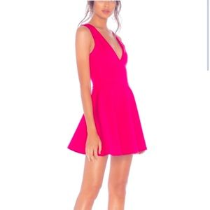 Lovers + Friends Mi Amor Mini in Hot Pink